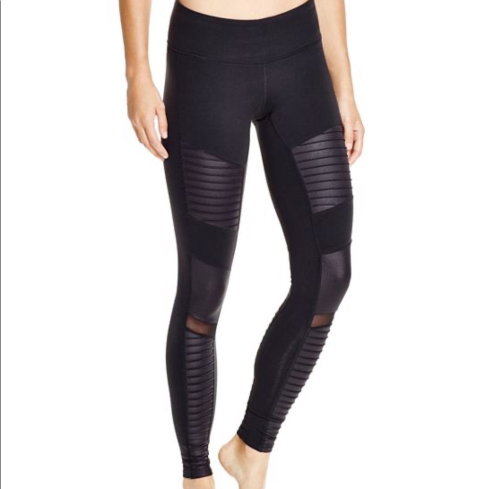ALO Yoga black Moto Leggings